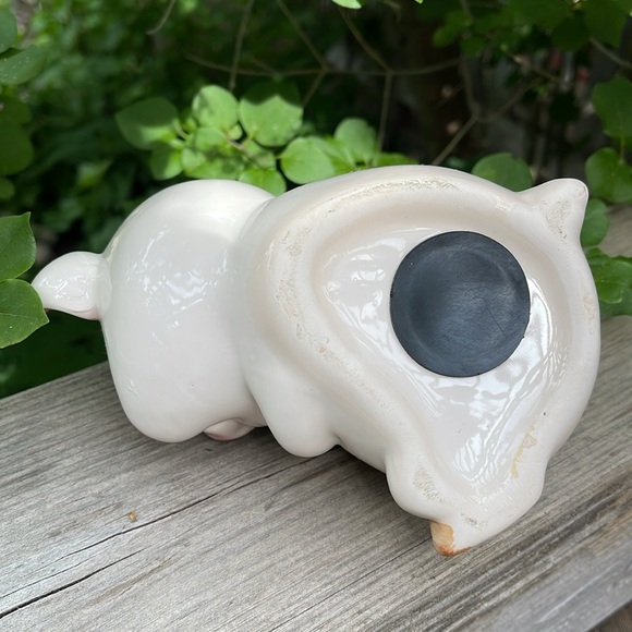 Vintage Ceramic Pig Piggy Bank Figurine - Picture 4 of 10